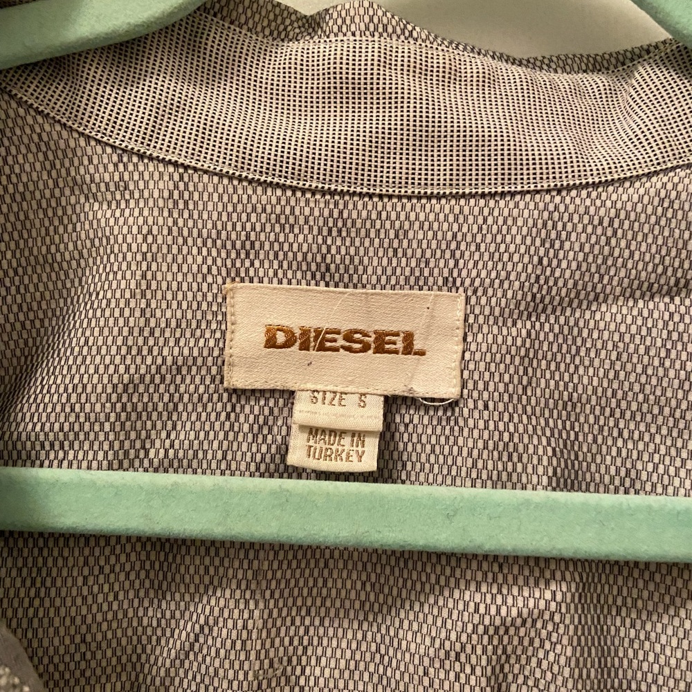 Diesel Button Down Shirt Patchwork Small - image 3